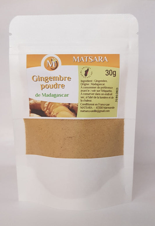 Gingembre en Poudre de Madagascar – 30g d’Épice Vivifiante