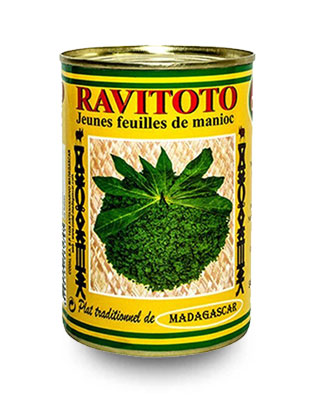 Ravitoto – Jeunes Feuilles de Manioc 430g, Cuisine Malgache Authentique