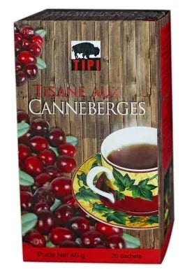 Tisane aux Canneberges – 20 Sachets (40g) | Saveurs Fruitées & Bienfaits Naturels