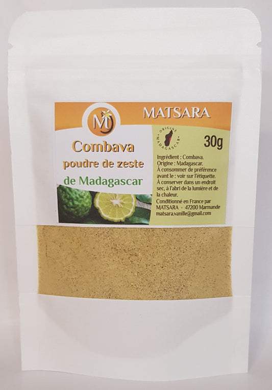 Combava en Poudre – Zeste de Madagascar 30g, Une Explosion de Saveurs Exotiques