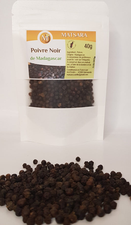 Poivre Noir de Madagascar 40g – L’Incontournable Trésor Aromatique